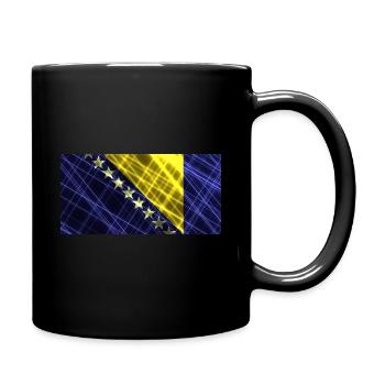 Bosnien und Herzegowina - Tasse einfarbig - Schwarz - Rechts