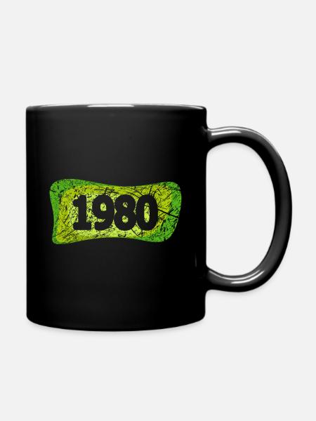 Kratzer 1980 - Tasse einfarbig - Schwarz