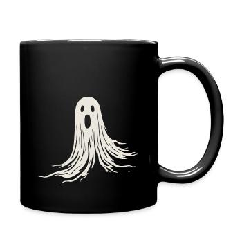 Freundliches Gespenst - Tasse einfarbig - Schwarz - Rechts