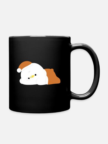 Tired Duck - Full Colour Mug - black