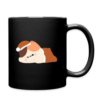 Chat Tortie fatigué - Mug uni - noir - Droite
