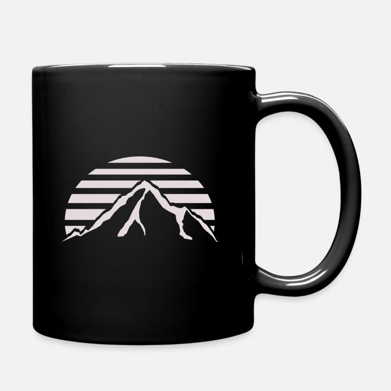 K2 Alpenglow – Mountain at Sunset Cream - Full Colour Mug - black