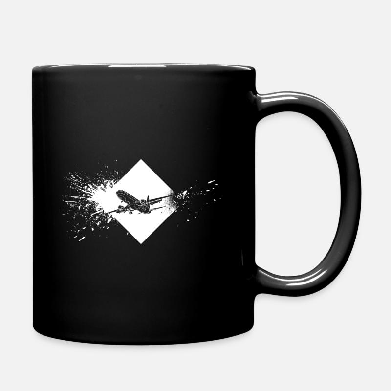 Airplane Airplane - Full Colour Mug - black