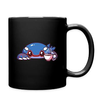 Kyogre drinking coffee - Full Colour Mug - black - Right