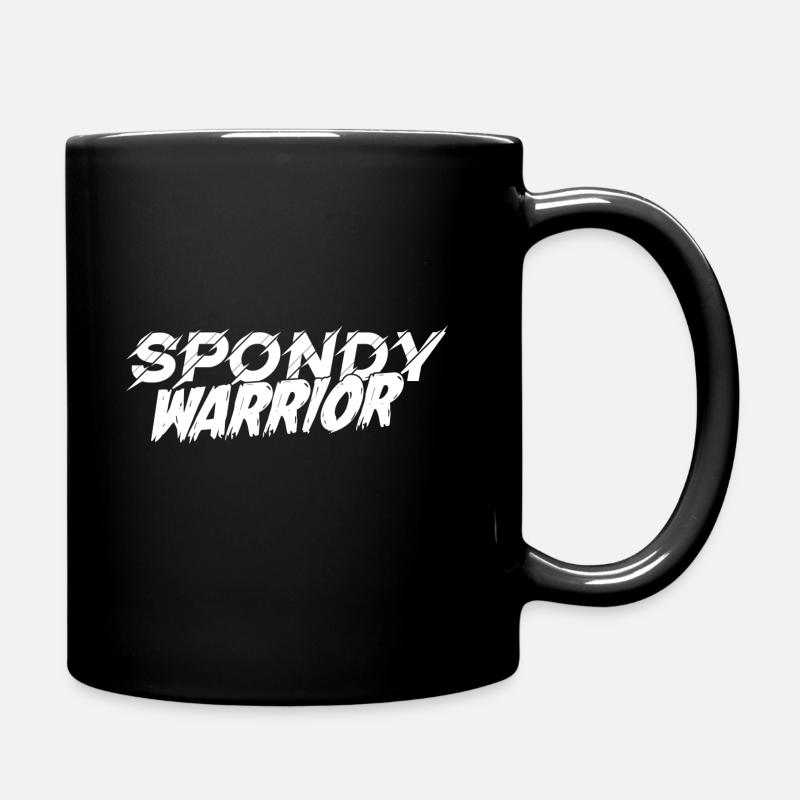 spondywarrior basic white - Tasse einfarbig - Schwarz
