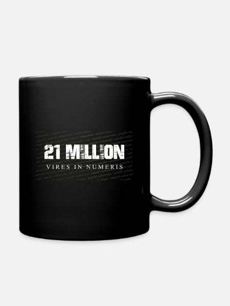 21 millions - Bitcoin - Veris dans Numeris - Mug uni - noir