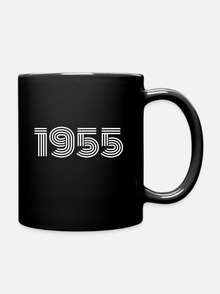 70th Birthday Original retro 1955 70 Year Old Gift - Full Colour Mug - black