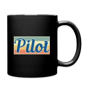 pilot - Full Colour Mug - black - Right