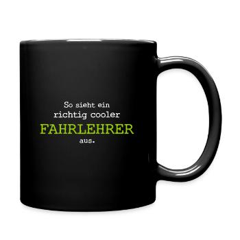Voilà à quoi ressemble un moniteur de conduite vraiment cool. - Mug uni - noir - Droite