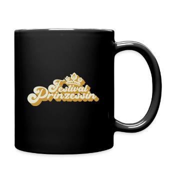 Festival Prinzessin,Rock Kleidung,Rock Musik - Tasse einfarbig - Schwarz - Rechts