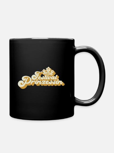 Festival Prinzessin,Rock Kleidung,Rock Musik - Tasse einfarbig - Schwarz