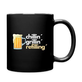 chillin grillin refilling - Full Colour Mug - black - Right