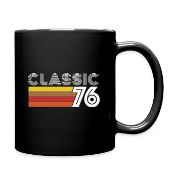 Classic 76 Anniversary 1976 Vintage - Full Colour Mug - black - Right
