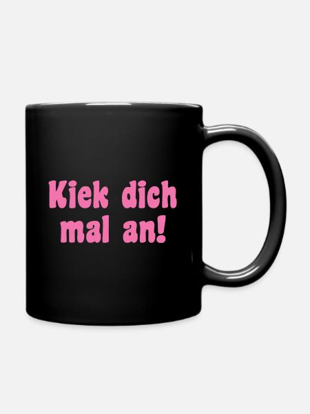 Modell Spruch Berliner - Tasse einfarbig - Schwarz