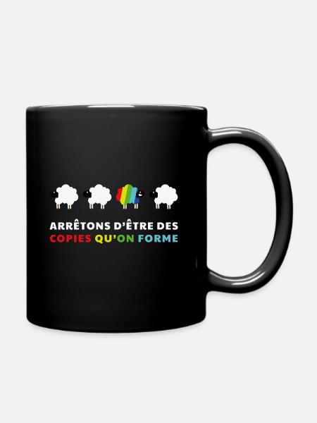 Des copies qu'on forme - Mug uni - noir