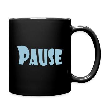 PAUSE - Tasse einfarbig - Schwarz - Rechts