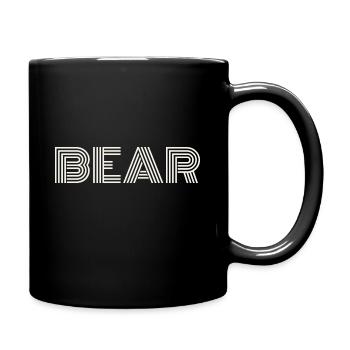 bear white - Full Colour Mug - black - Right