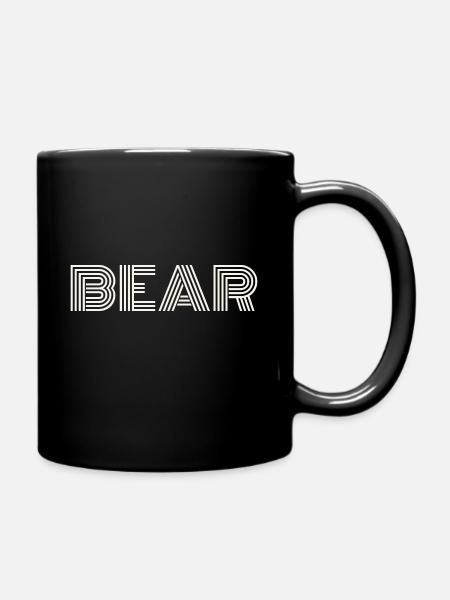 bear white - Mug uni - noir