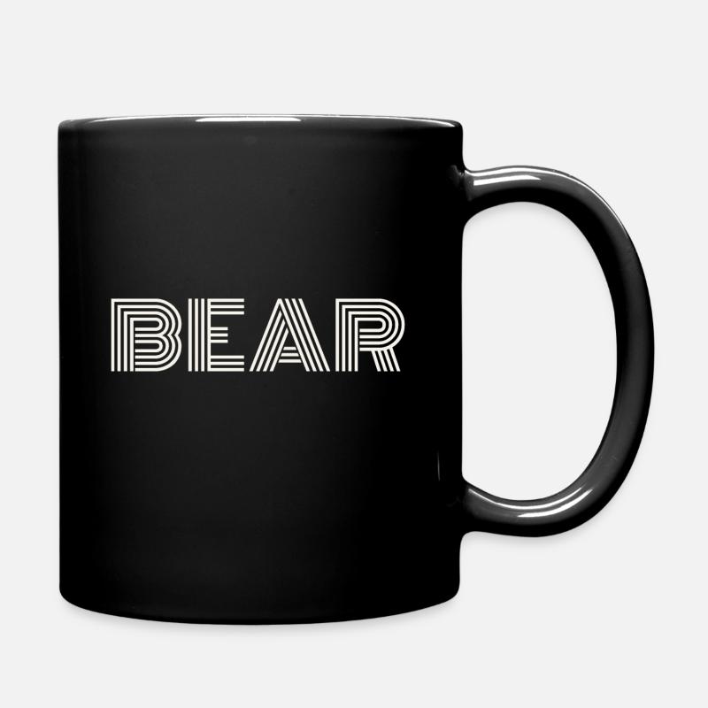 bear white - Mug uni - noir