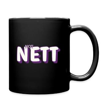 Not nett, Nicht, Bequem, Schleimer, schleimig, Ja - Tasse einfarbig - Schwarz - Rechts