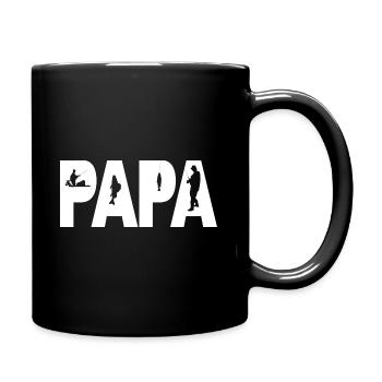 Angel Dad | Outdoor | Fishing | Fishing Fans | Hobby - Full Colour Mug - black - Right