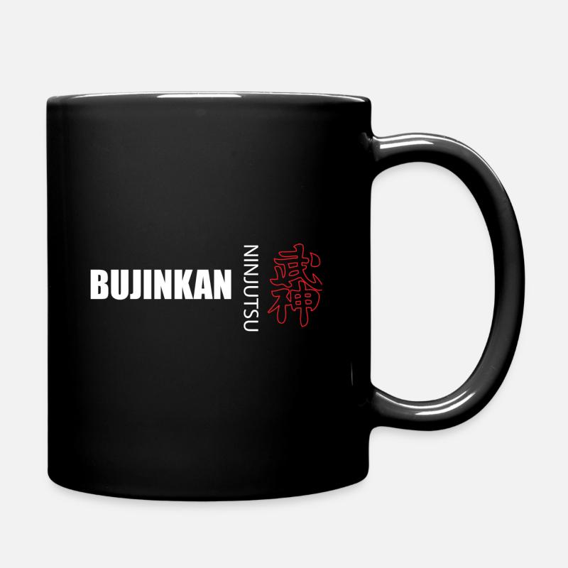 bujinkan ninjutsu kanji - Full Colour Mug - black