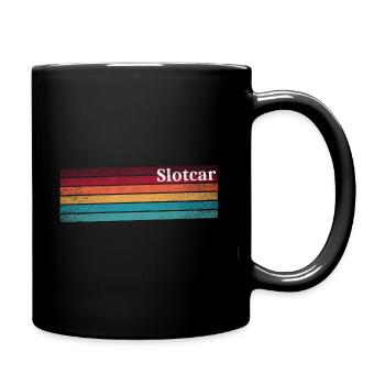 Retro Vintage - Slot car Slot racing - Tasse einfarbig - Schwarz - Rechts