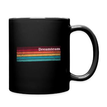 Team - Tasse einfarbig - Schwarz - Rechts