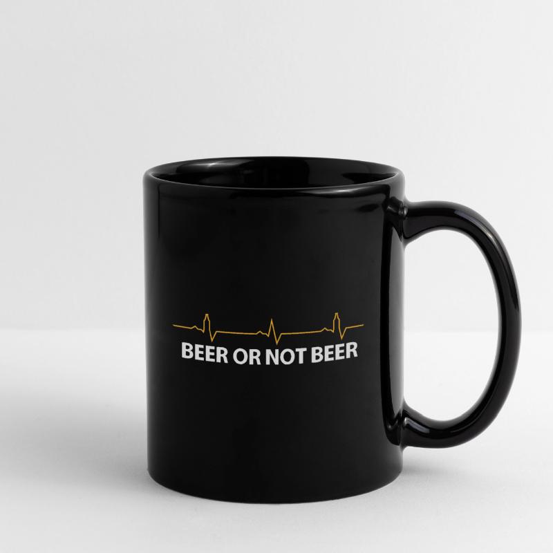 Bier oder kein Bier Tasse einfarbig
