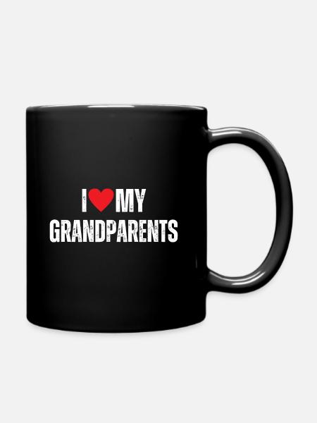 I Love My Grandparents - Full Colour Mug - black