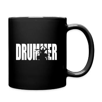 Drummer - Tasse einfarbig - Schwarz - Rechts