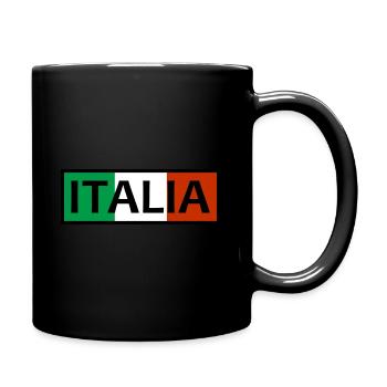 Italien Flagge Rom Pisa Italia Europa Land ITA - Tasse einfarbig - Schwarz - Rechts