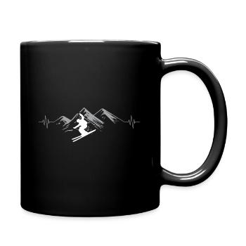 Herzschlag Skitzen - (S.K) - Full Colour Mug - black - Right