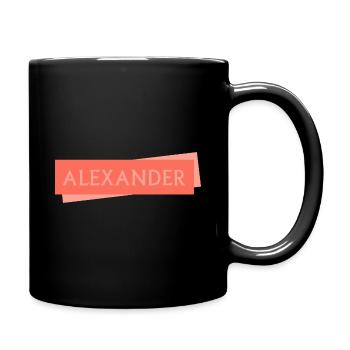 Shield ALEXANDER Alex Alexander - Full Colour Mug - black - Right