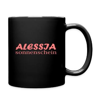 Alessia - Sonnenschein - Tasse einfarbig - Schwarz - Rechts
