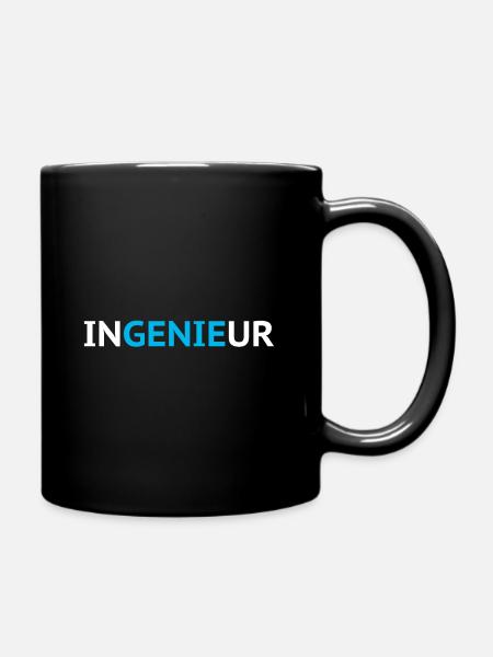 Ingenieur - Tasse einfarbig - Schwarz