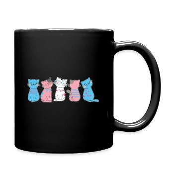 LGBT Transgender Katze Transsexuell - Tasse einfarbig - Schwarz - Rechts