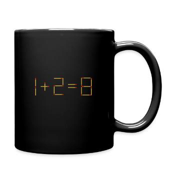 Match puzzle - Full Colour Mug - black - Right