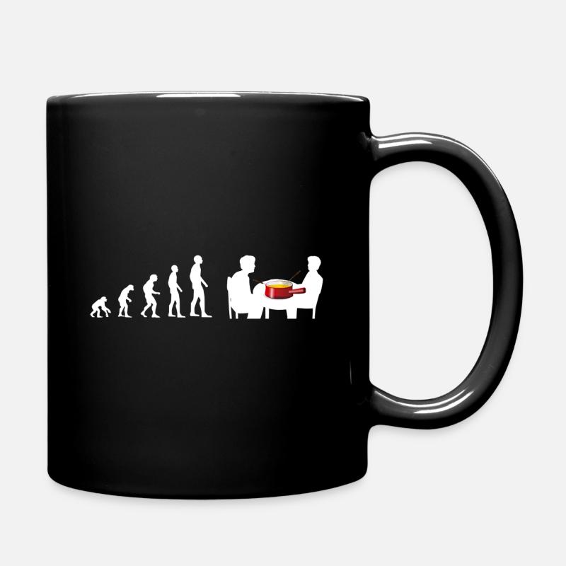 Evolution Kaese Fondue Schweiz - Tasse einfarbig - Schwarz