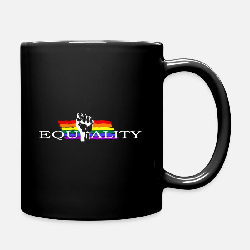 Equality...Respect Human Rights - Tasse einfarbig - Schwarz