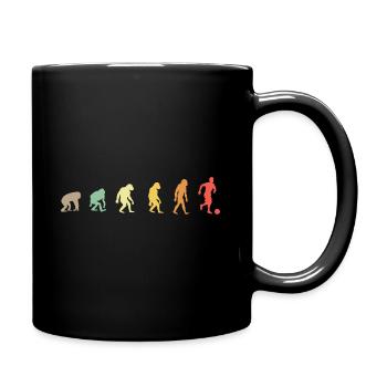 Evolution Football Football Player Footballer - Full Colour Mug - black - Right