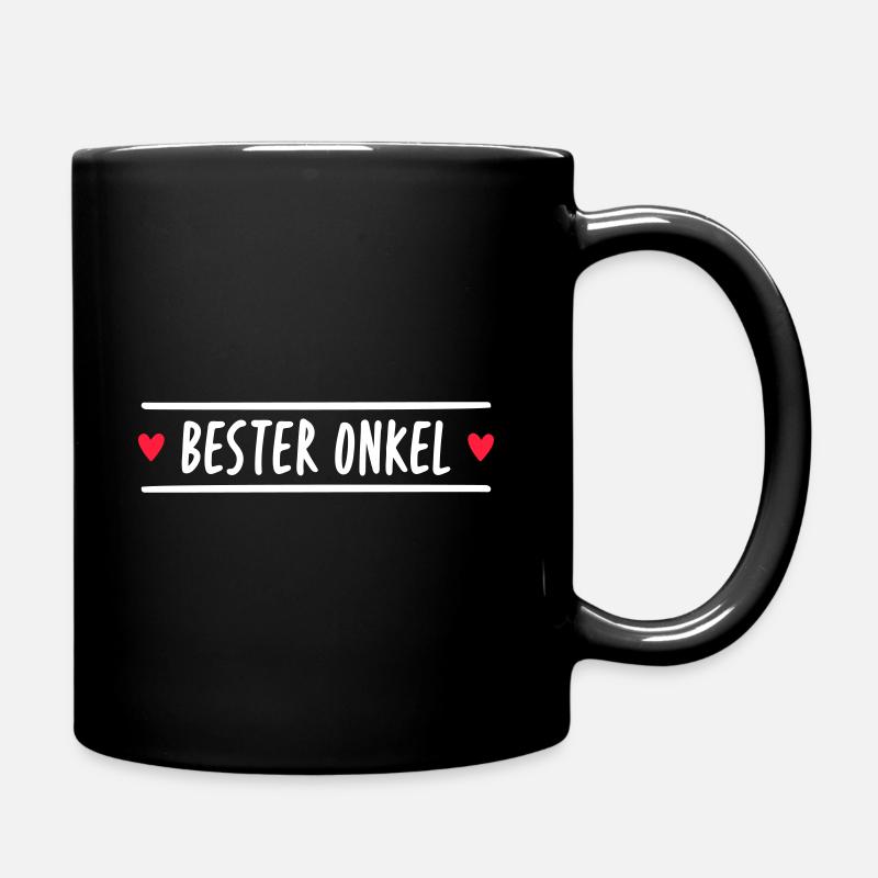 Bester Onkel - Tasse einfarbig - Schwarz