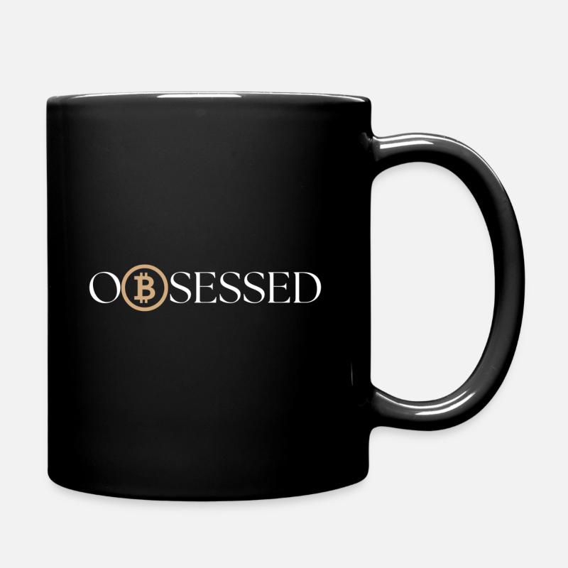 Bitcoin Obsessed - Tasse einfarbig - Schwarz