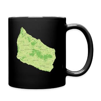 Carte de Bornholmer - Mug uni - noir - Droite