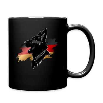 German shepherd dog - Full Colour Mug - black - Right