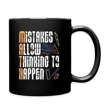Math school mathematics study formula gift - Full Colour Mug - black - Right