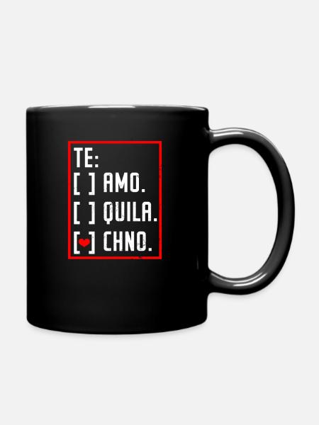 Edm Rave Te Amo Techno Cadeau - Mug uni - noir