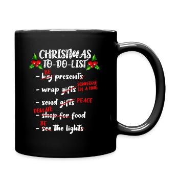 Noël à faire la liste Avent Noël Nicholas - Mug uni - noir - Droite