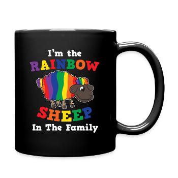 LGBT Pride Queer Lesben Schwule Bisexuelle Gay Tra - Tasse einfarbig - Schwarz - Rechts
