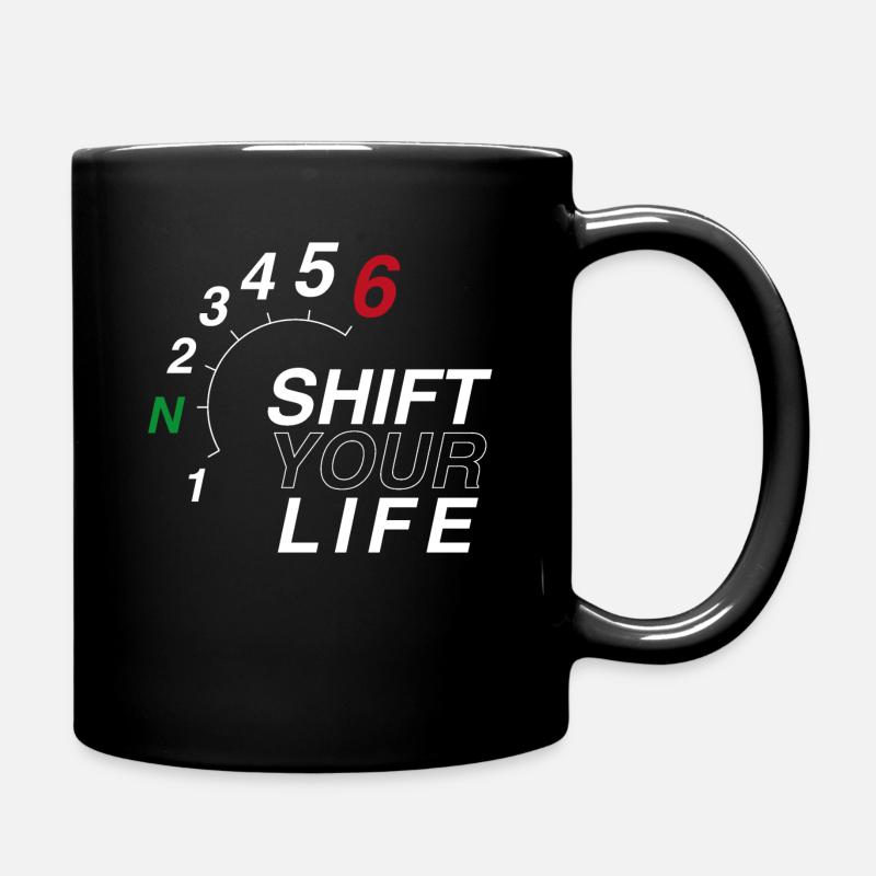Shift Gear — Moto - Tasse einfarbig - Schwarz